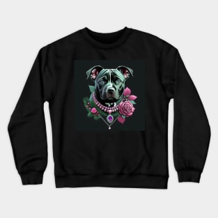 Staffy Portrait Crewneck Sweatshirt